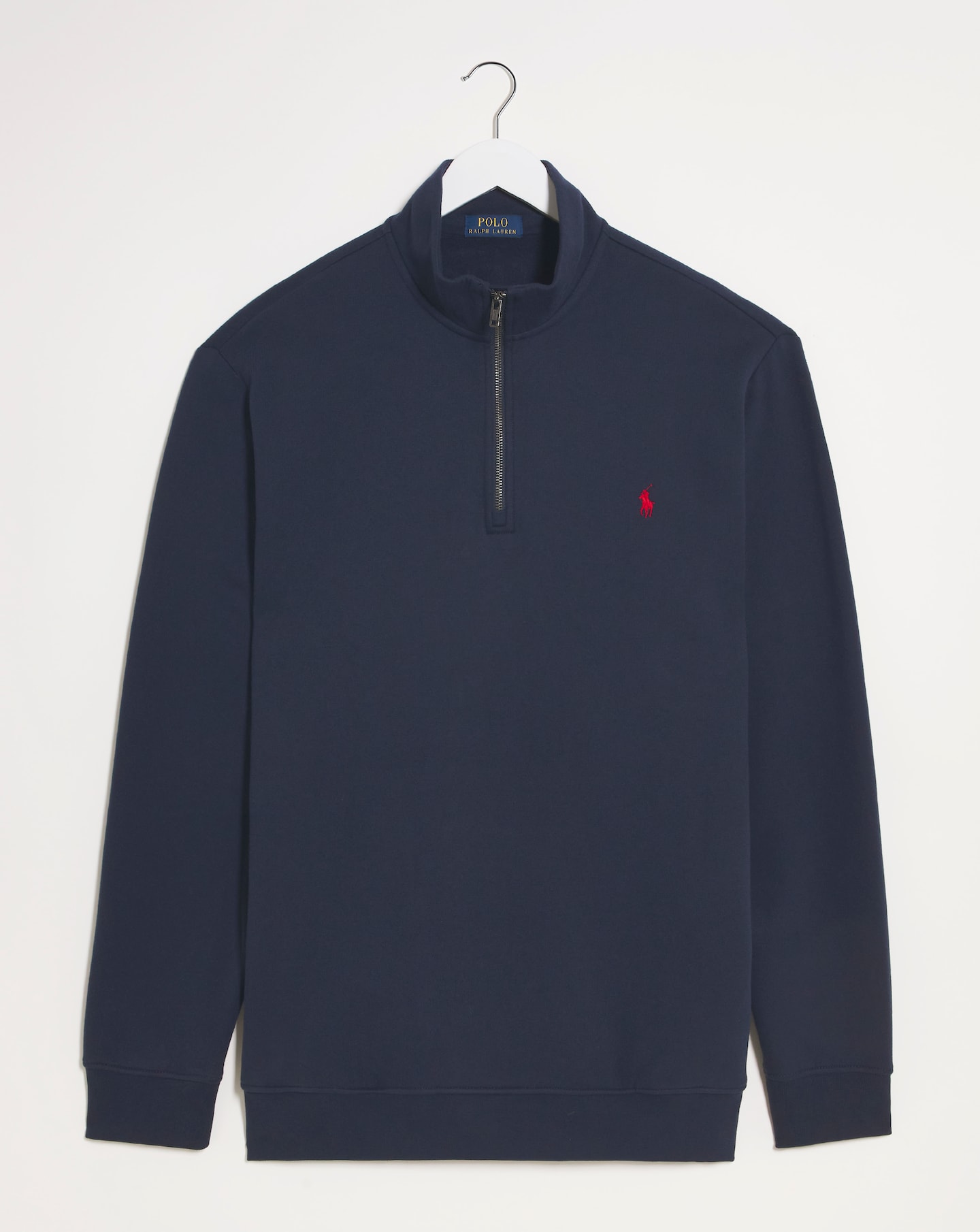 Polo Ralph Lauren Navy Quarter Zip Sweat Jacamo