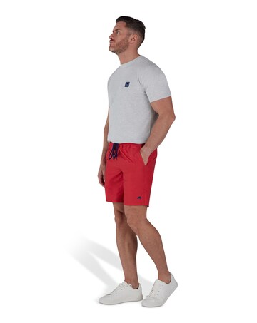 Raging Bull Pattern Swim Short Red