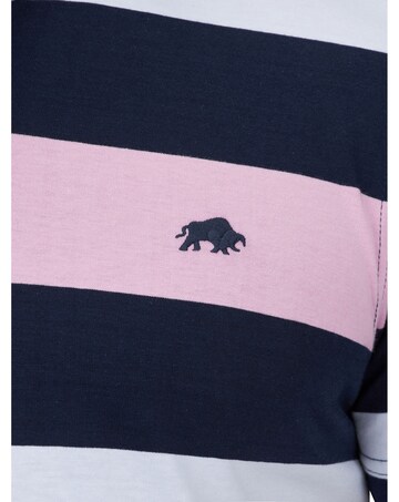 Raging Bull Jersey Panel Polo Navy