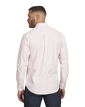 Raging Bull Classic Gingham Shirt Pink