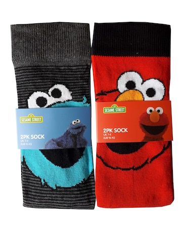 Cookie Elmo 4pk Socks