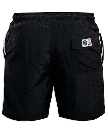 D555 Big & Tall Yarrow Full Length Swim Short - Black