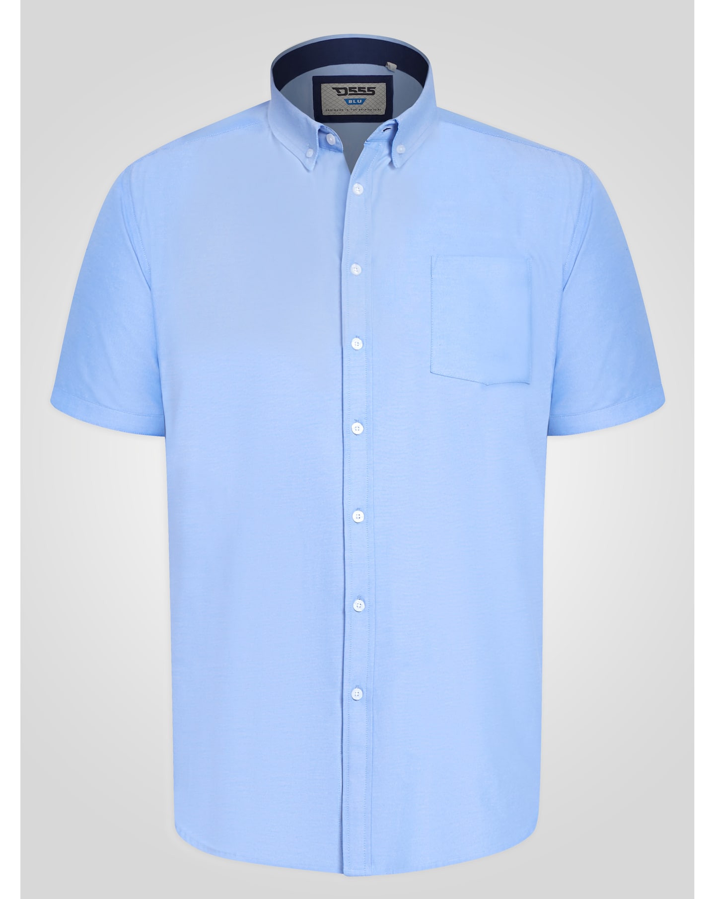 D555 SKY BLUE Oxford Short Sleeve Shirt