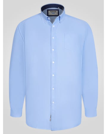 D555 Richard-SKY BLUE Basic Oxford Long Sleeve Shirt