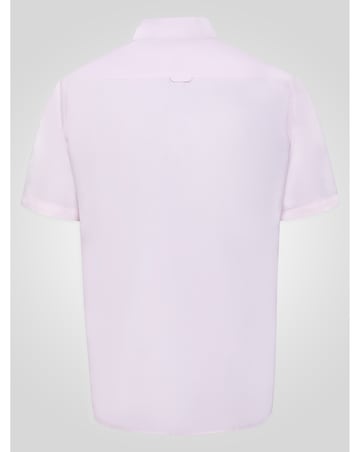 D555 James-PINK Basic Oxford Short Sleeve Shirt