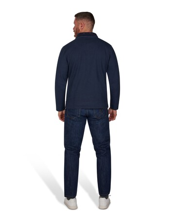 Raging Bull - Pique Quarter Zip Sweat - Navy