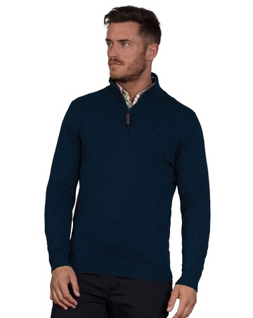 Raging Bull Classic Quarter Zip Knit Navy