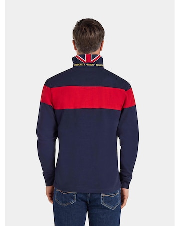 Raging Bull - Long Sleeve Chest Panel Rugby - Navy