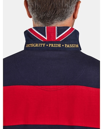 Raging Bull - Long Sleeve Chest Panel Rugby - Navy