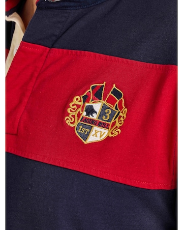 Raging Bull - Long Sleeve Chest Panel Rugby - Navy