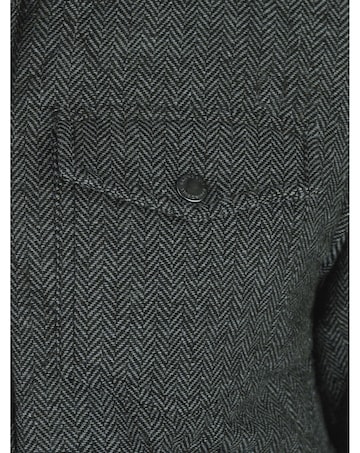 Raging Bull - Quilted Herringbone Jacket - Charcoal
