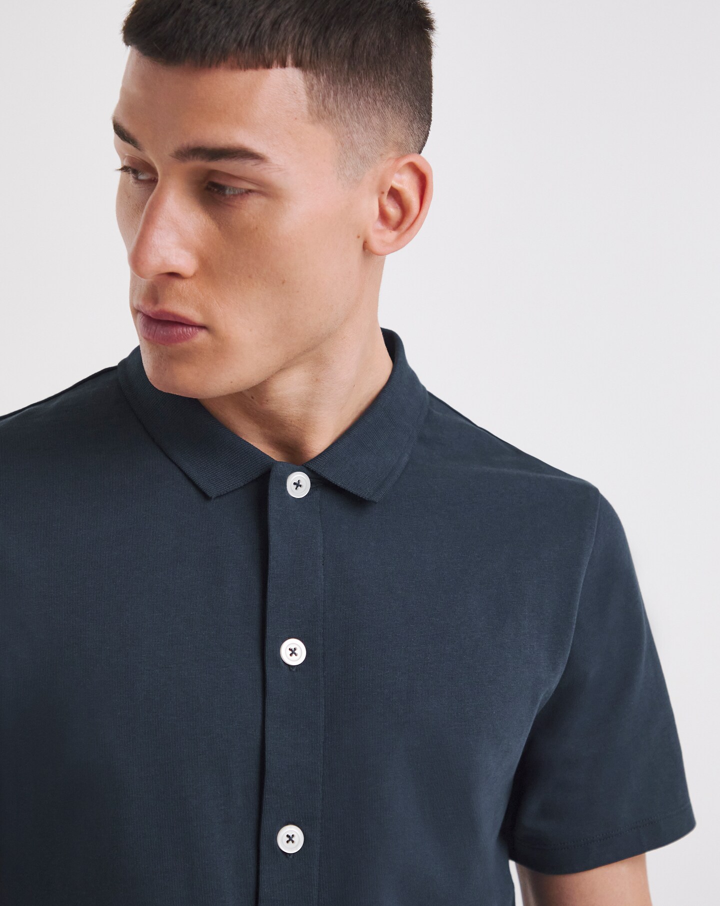 Button cheap through polo