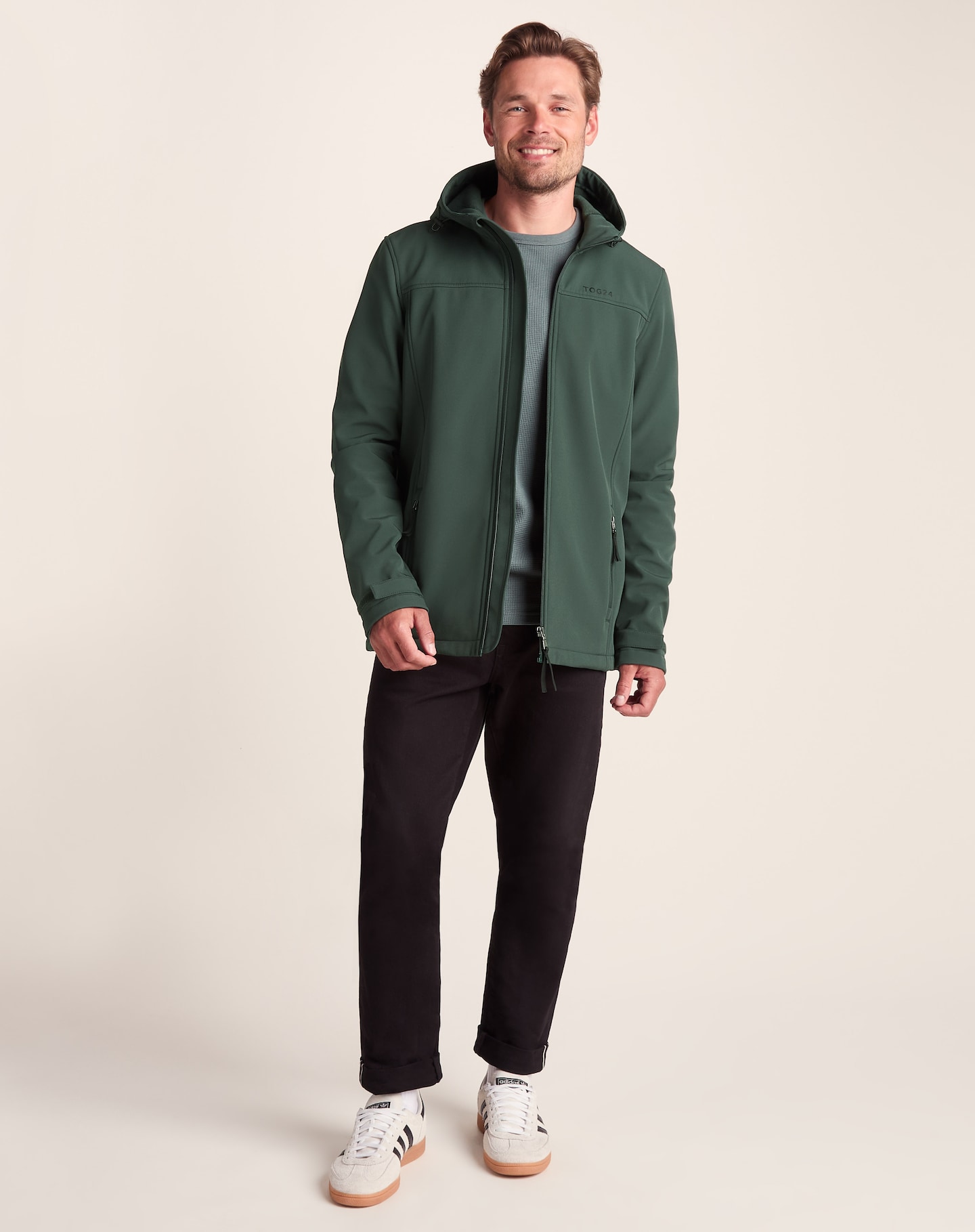 Tog24 Feizor Mens Hooded Softshell - Racing Green