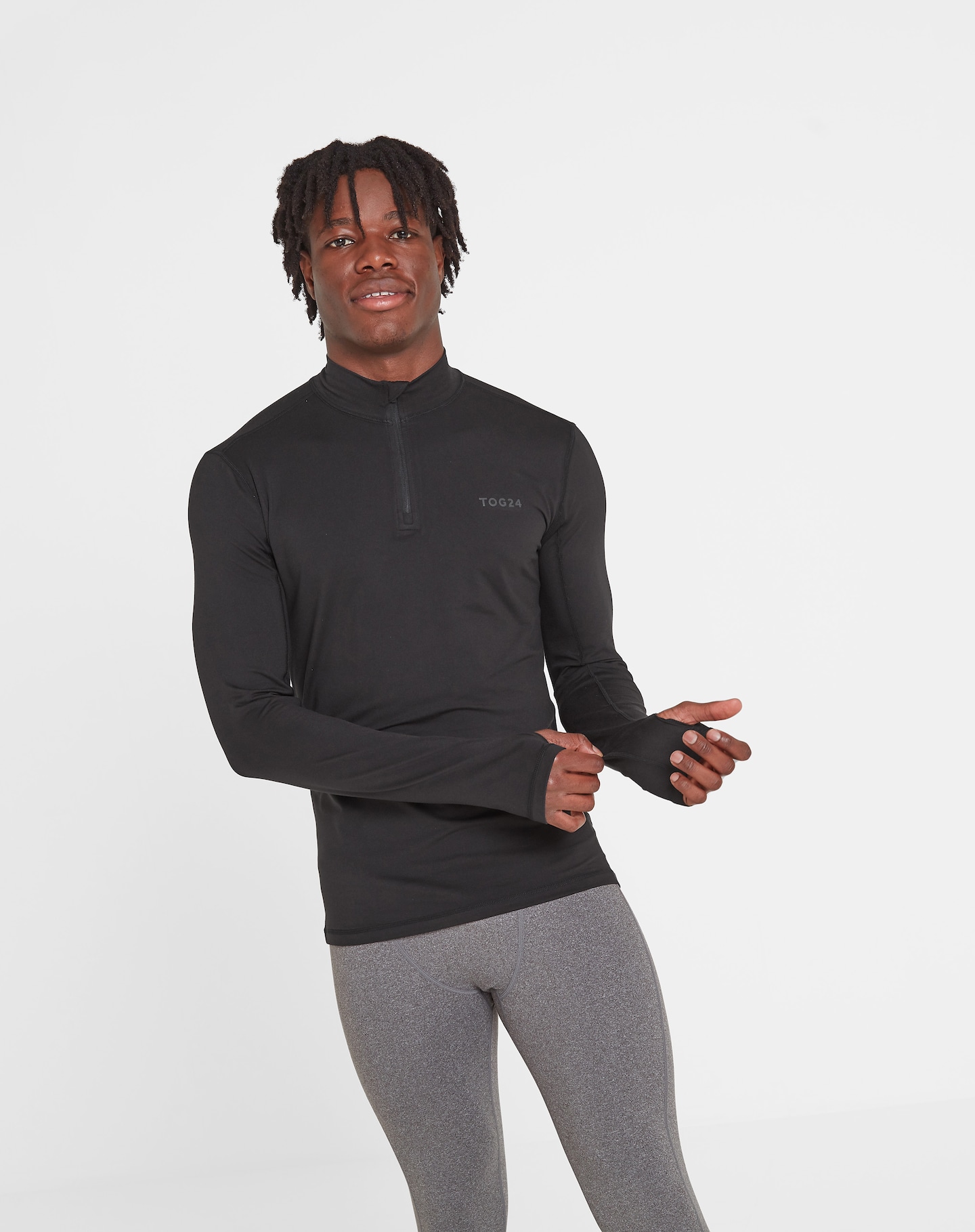 Tog24 Snowdon Mens Thermal Zip Neck