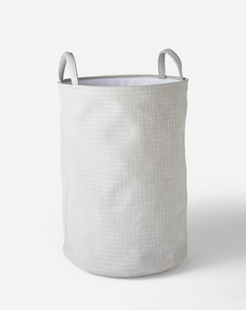 Grey Fabric Laundry Hamper