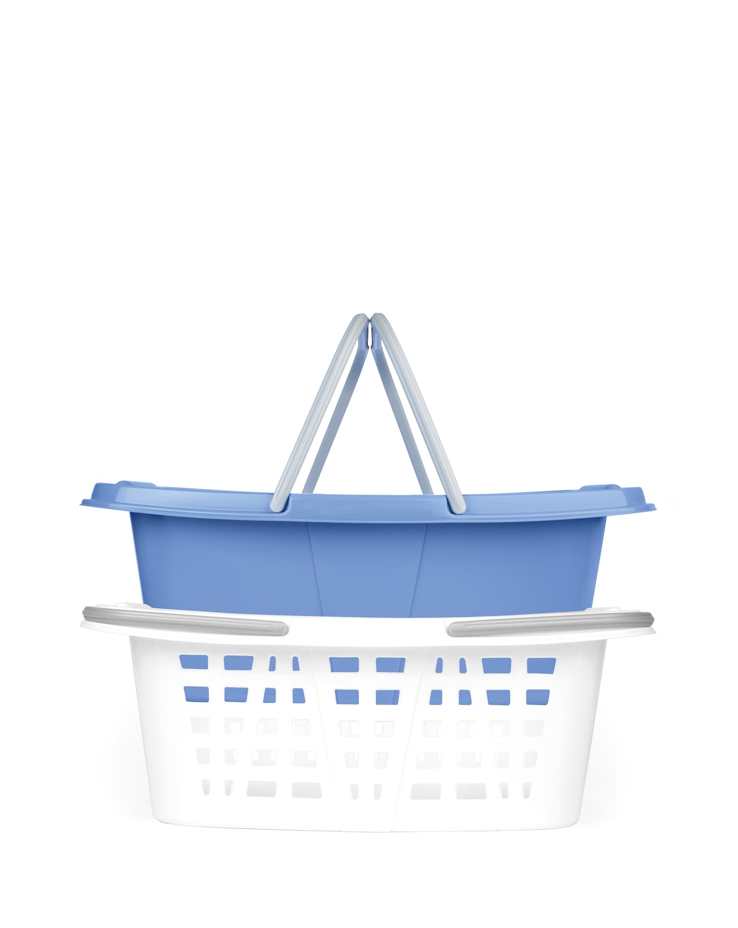 Beldray Set of 2 Laundry Baskets Blue