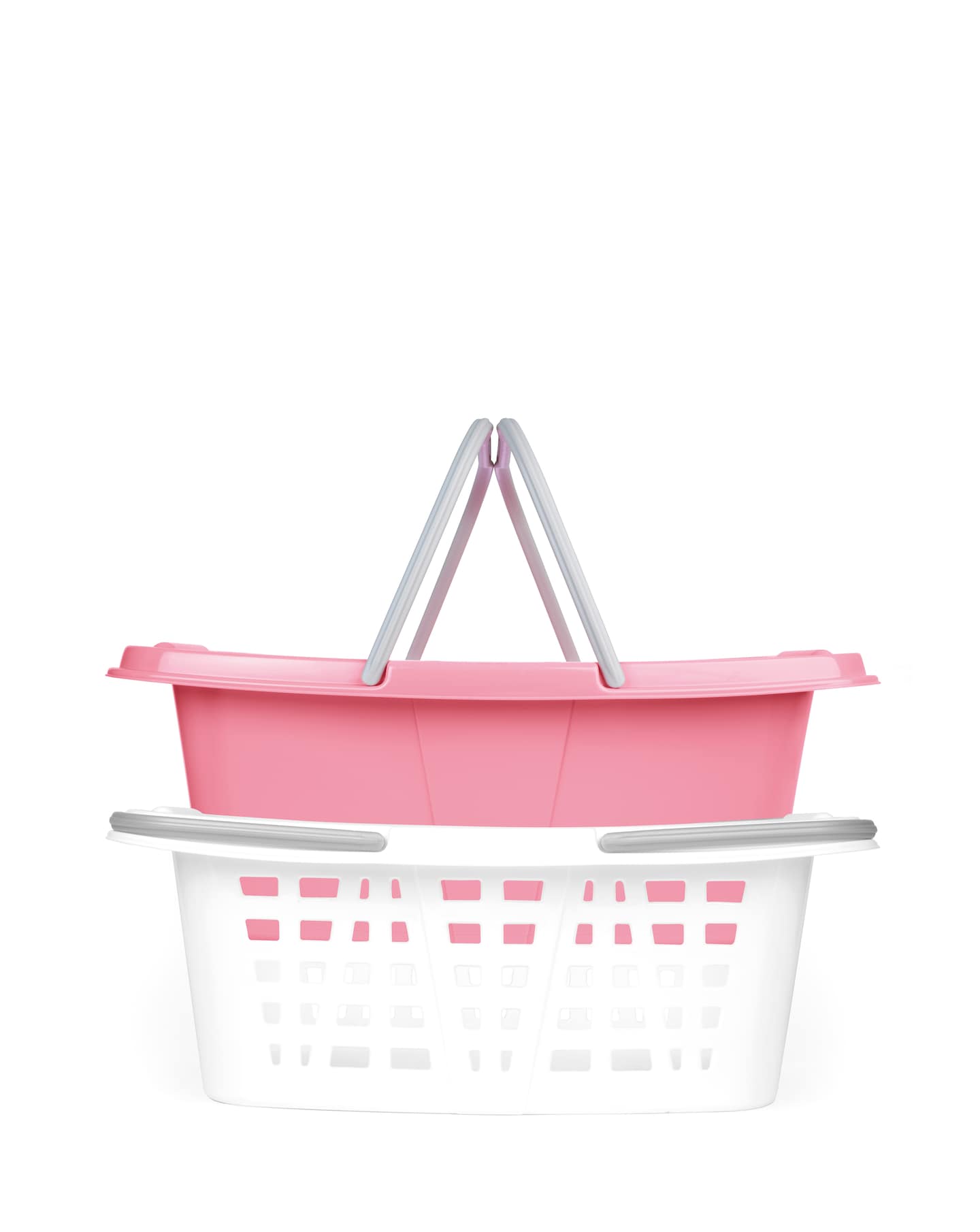 Beldray Set of 2 Laundry Baskets Pink