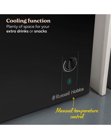Russell Hobbs RH142CF0E1B 143L Chest Freezer - Black - E Rated