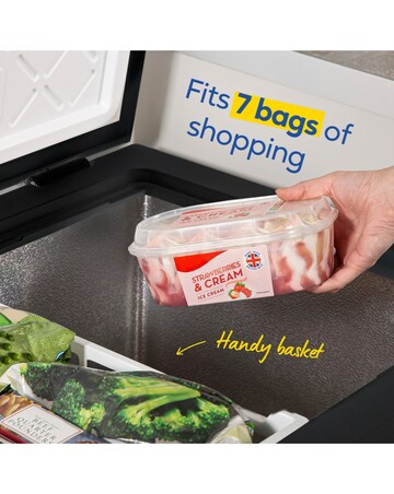 Russell Hobbs RH142CF0E1B 143L Chest Freezer - Black - E Rated