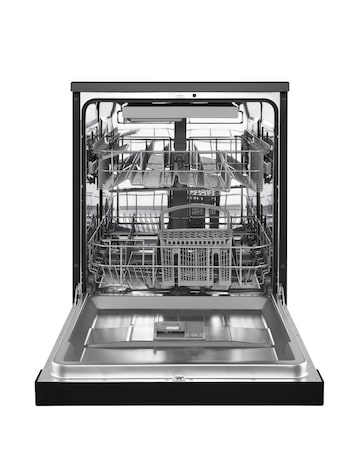Russell Hobbs RH60DW00D2B 14 Place Settings Full Size Dishwasher Black + Install