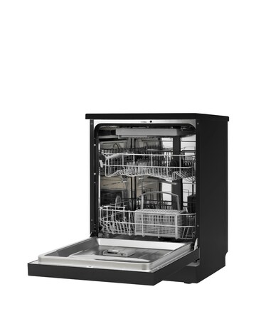 Russell Hobbs RH60DW00D2B 14 Place Settings Full Size Dishwasher Black + Install