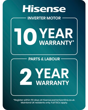 Hisense 5S Series WD5S1045BB 10.5KG Auto Dosing Freestanding Washer Dryer Black