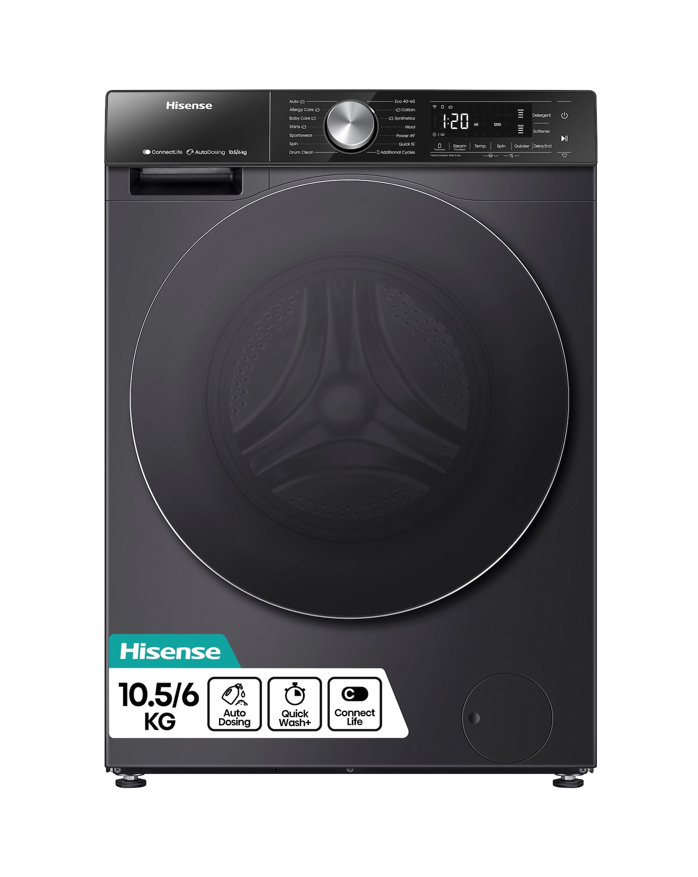 New In - Hisense WD5S1045BB 10.5kg Washer Dryer