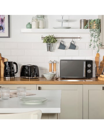 Russell Hobbs RHMM715B Honeycomb Manual Microwave - Black