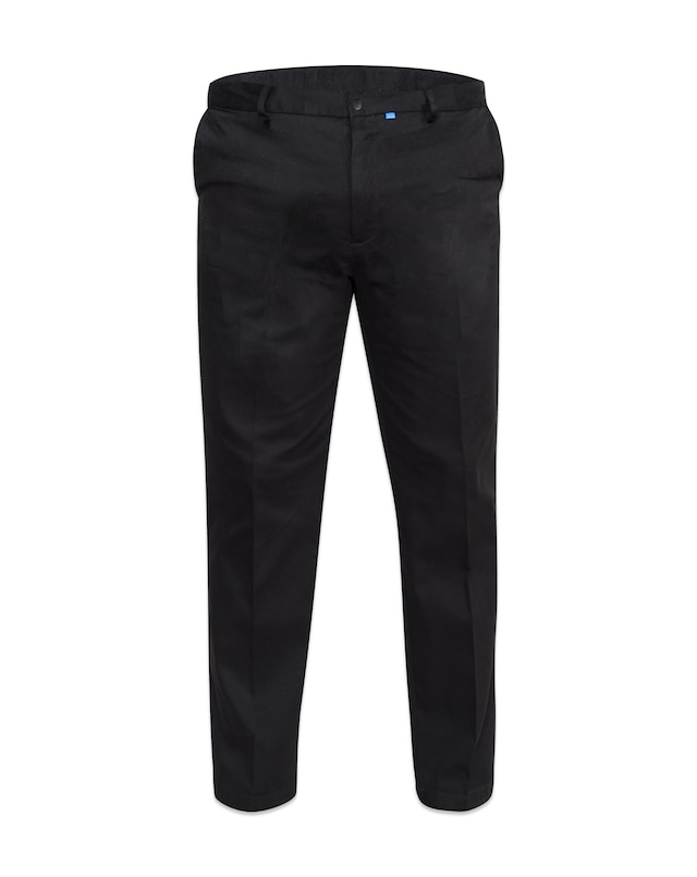 D555 Big & Tall Bruno Stretch Chino Pant with Xtenda Waist - Black