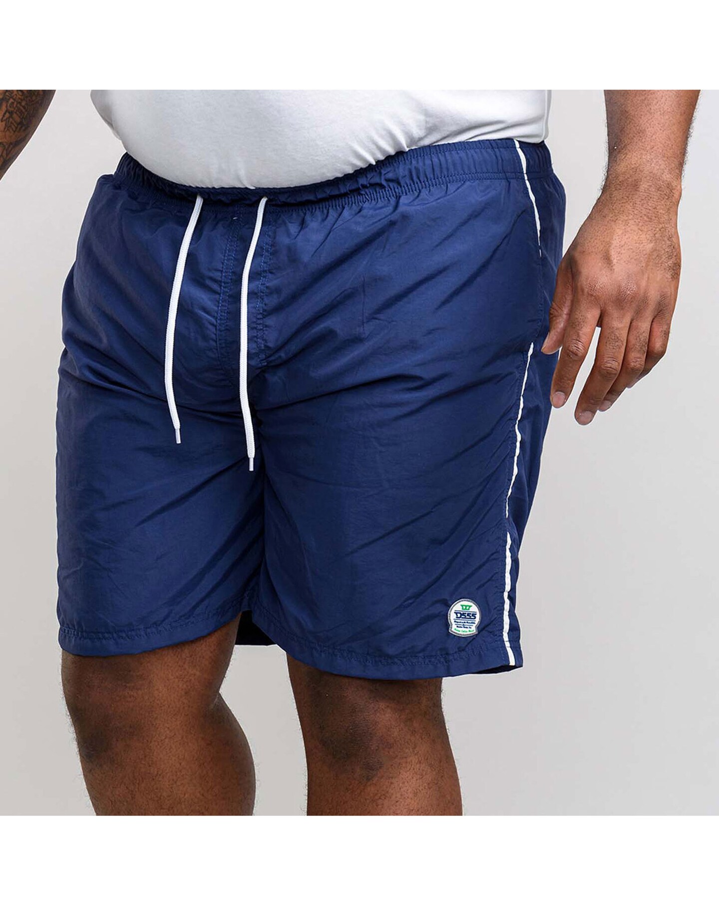 D555 Yarrow Full Length Swim Short Navy Jacamo