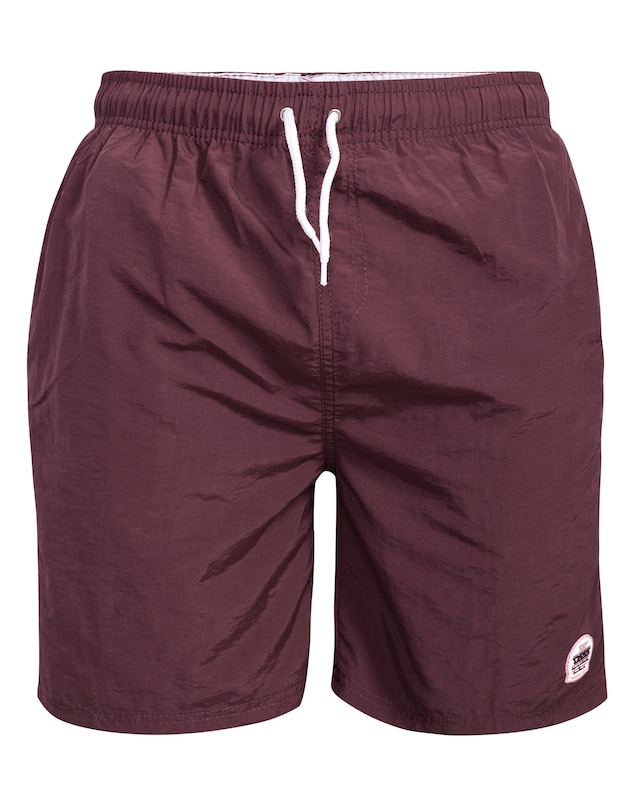 D555 Big & Tall Yarrow Full Length Swim Short - Burgundy