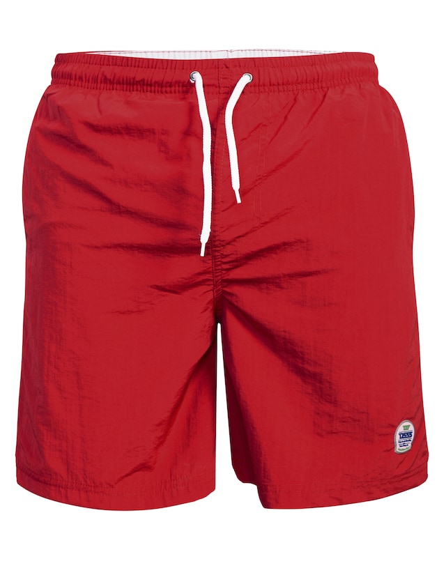 D555 Big & Tall Yarrow Full Length Swim Short - Red