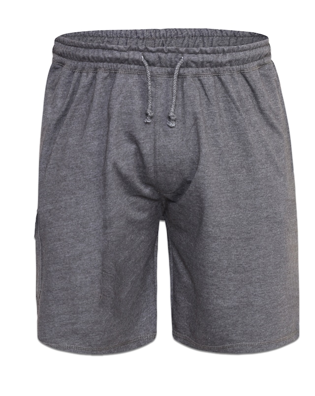 D555 Big & Tall John Lightweight Cotton Cargo Shorts with Zipper Pockets - Grey