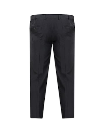 D555 Big & Tall Max Xtenda Waist Regular Fit Trouser - Black