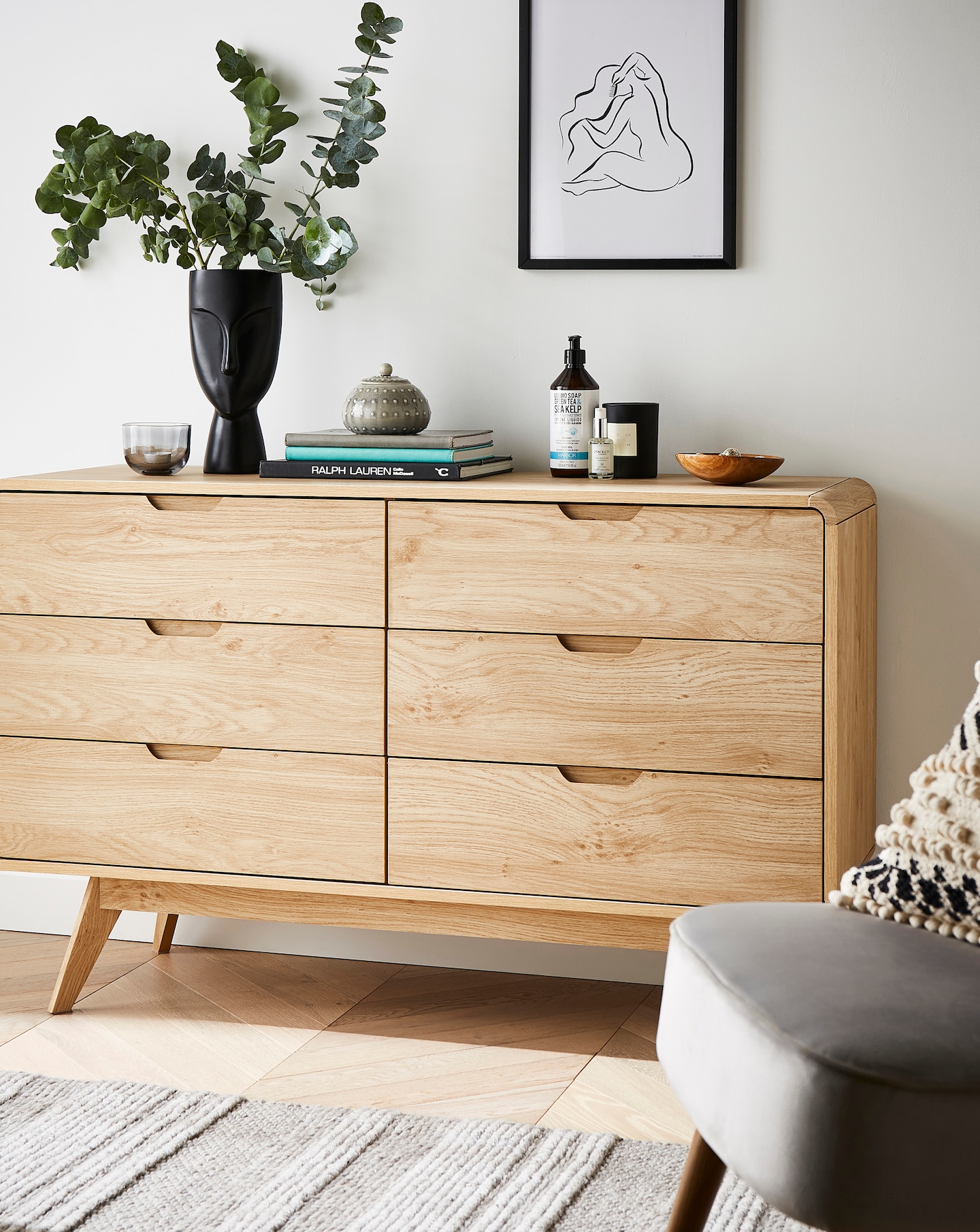 Oslo 6 Drawer Wide Chest