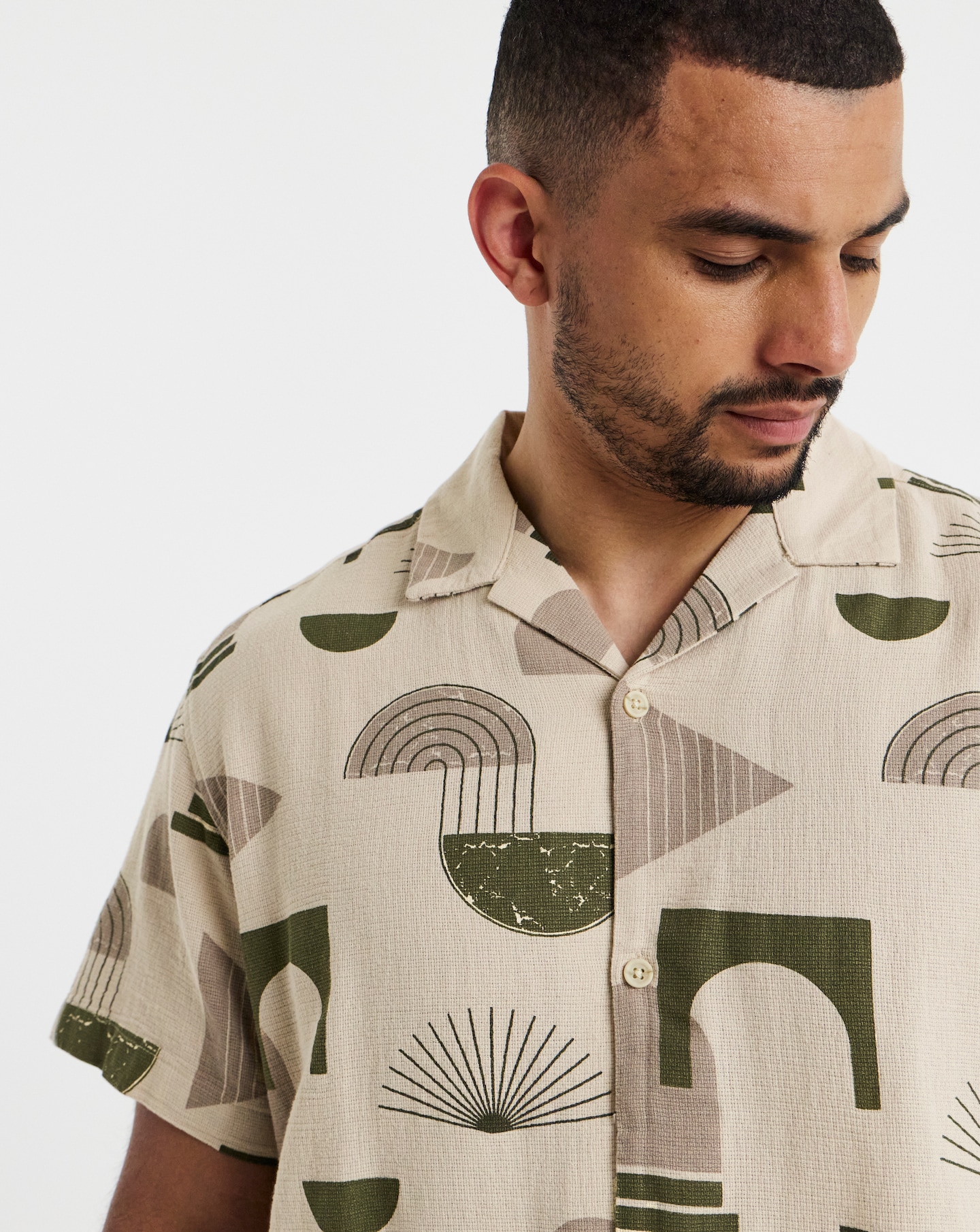 Jack & Jones Abstract Print Resort Shirt