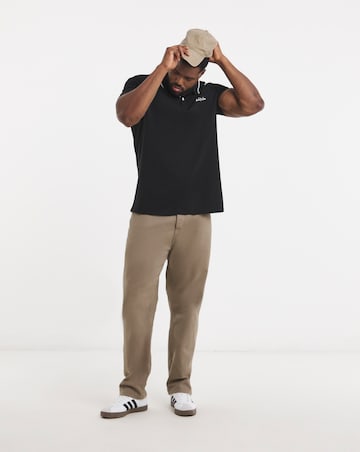 Jack & Jones Blaze Logo Tipped Polo - Black