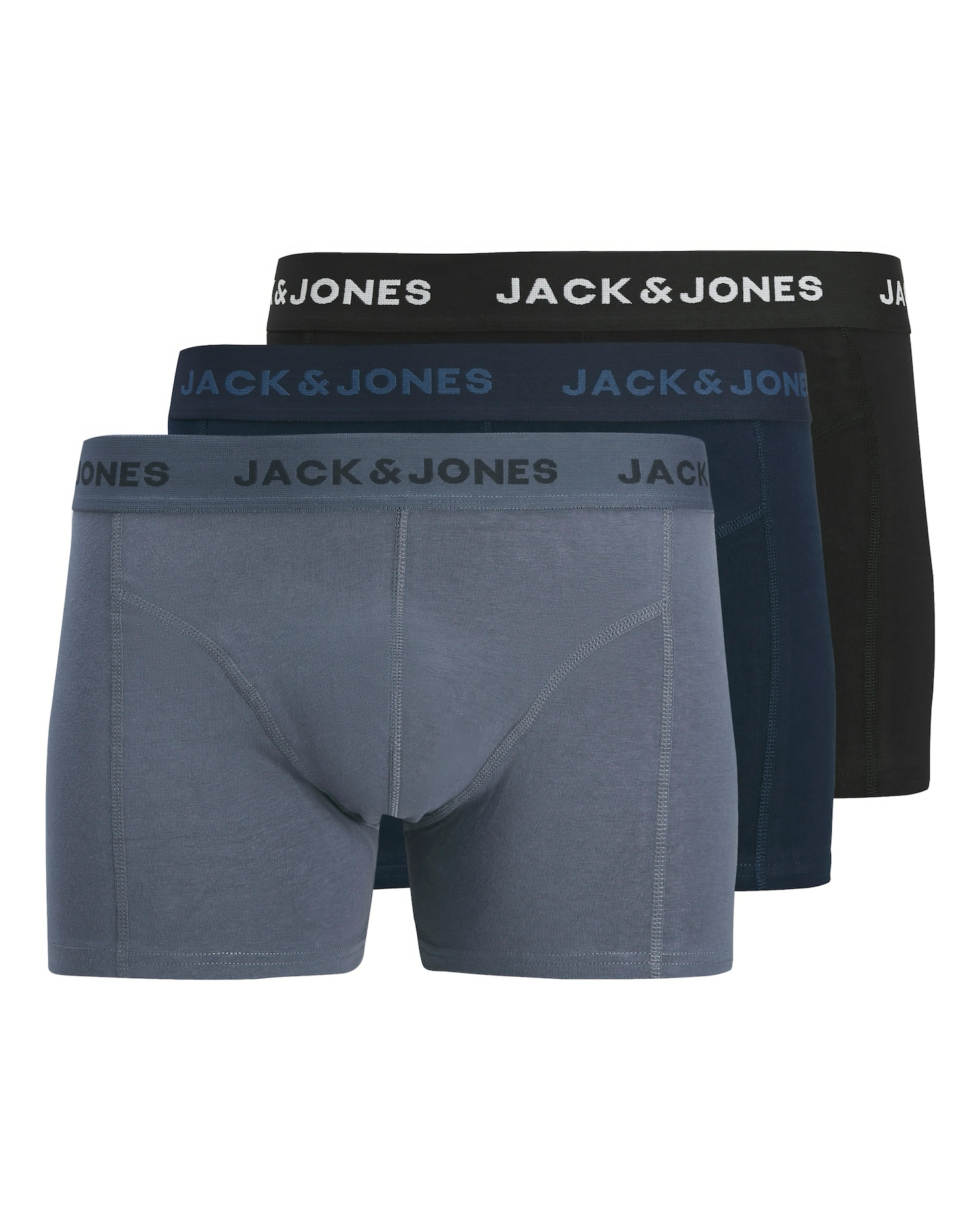 New In - Jack & Jones Jeremiah Logo Trunks 3 Pack