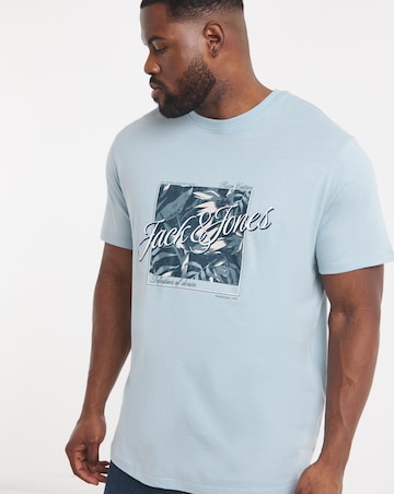 Jack & Jones Honolulu Graphic T-Shirt - Blue