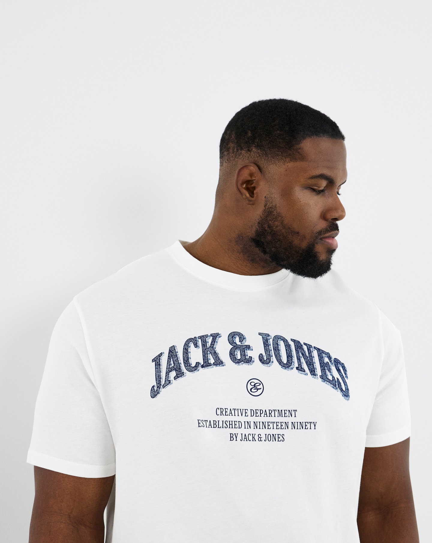 New In - Jack & Jones Denver Logo T-Shirt - White