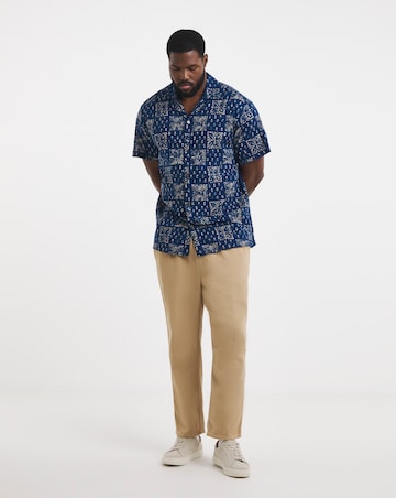 Jack & Jones Premium Lyon Printed Shirt - Navy