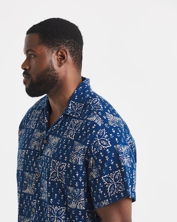Jack & Jones Premium Lyon Printed Shirt - Navy
