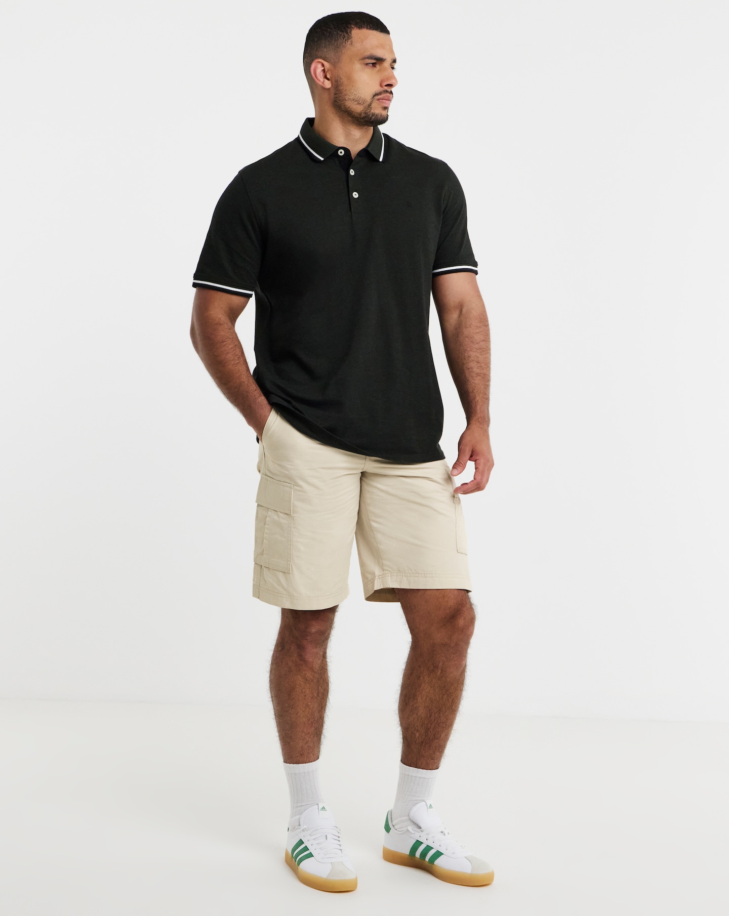 New In - Jack & Jones Cole Cargo Short - Cream