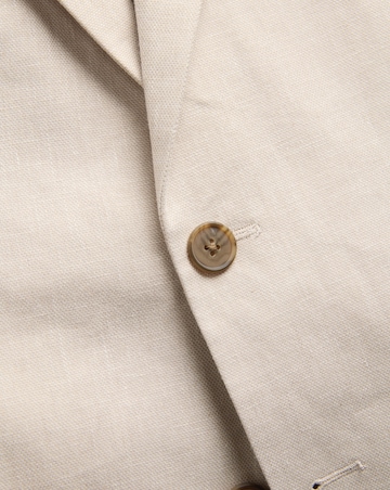 Jack & Jones Premium Martin Linen Blend Suit Jacket - Natural