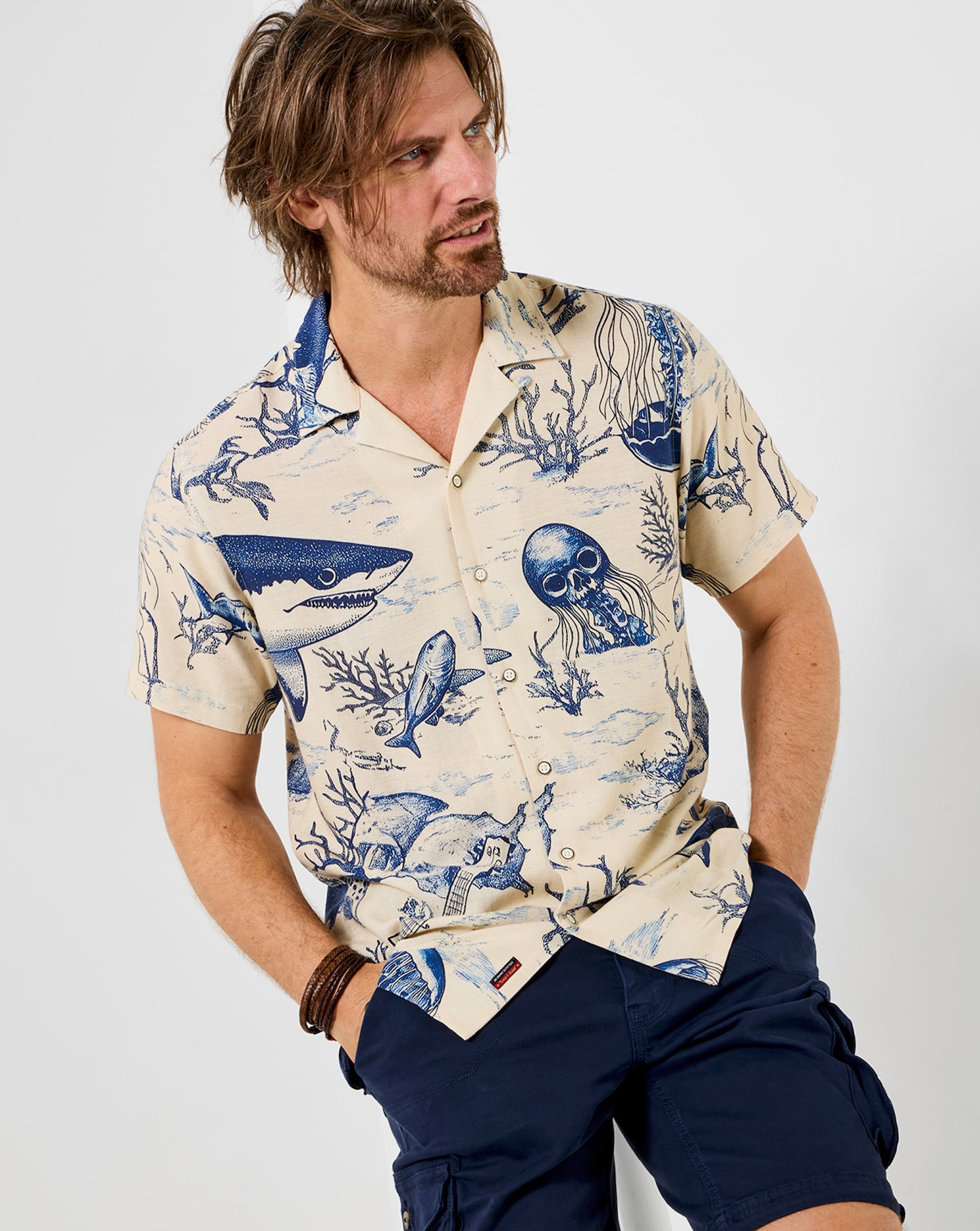New In - Joe Browns Shark Party Shirt