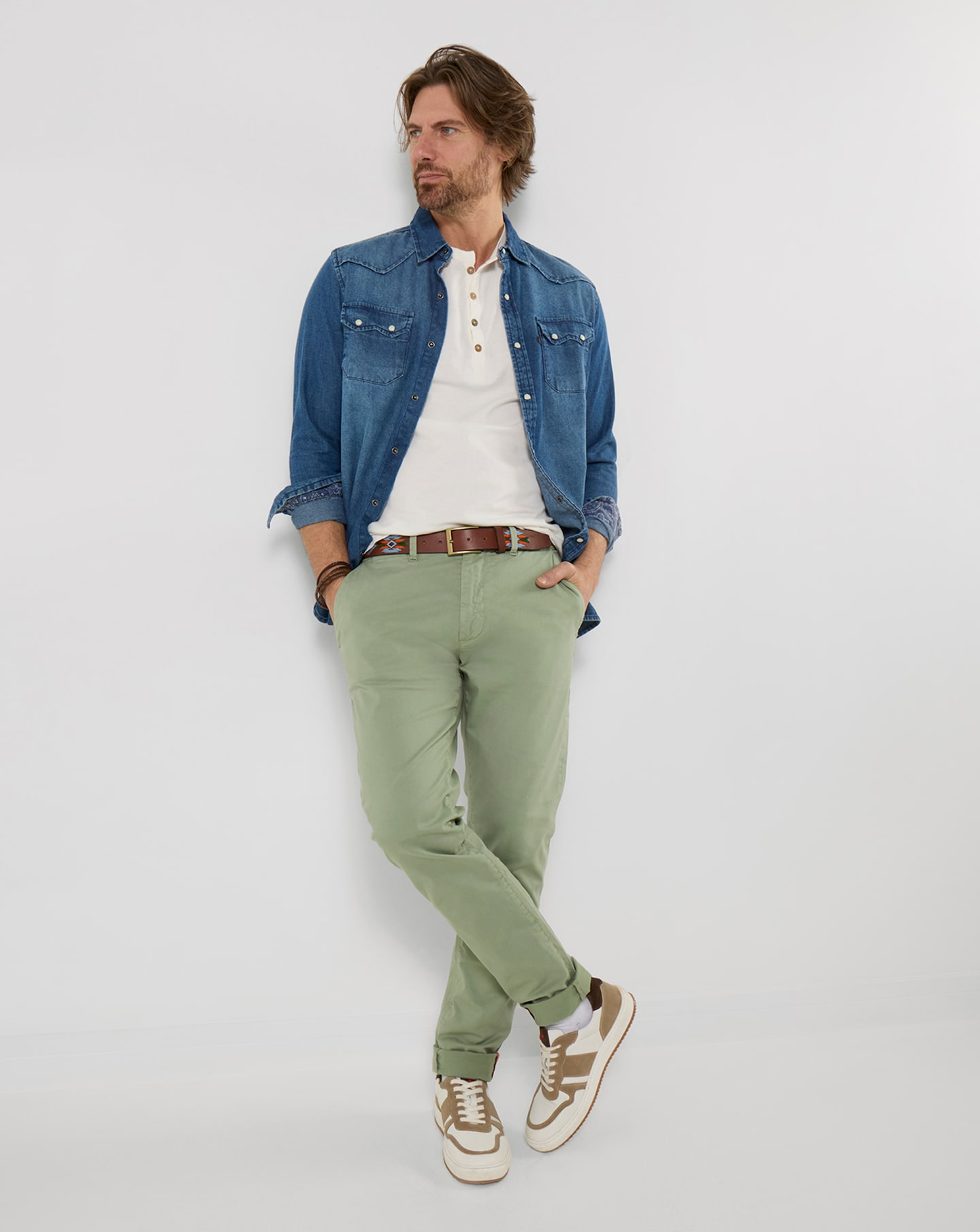 New In - Joe Browns Charming Chinos - Light Green