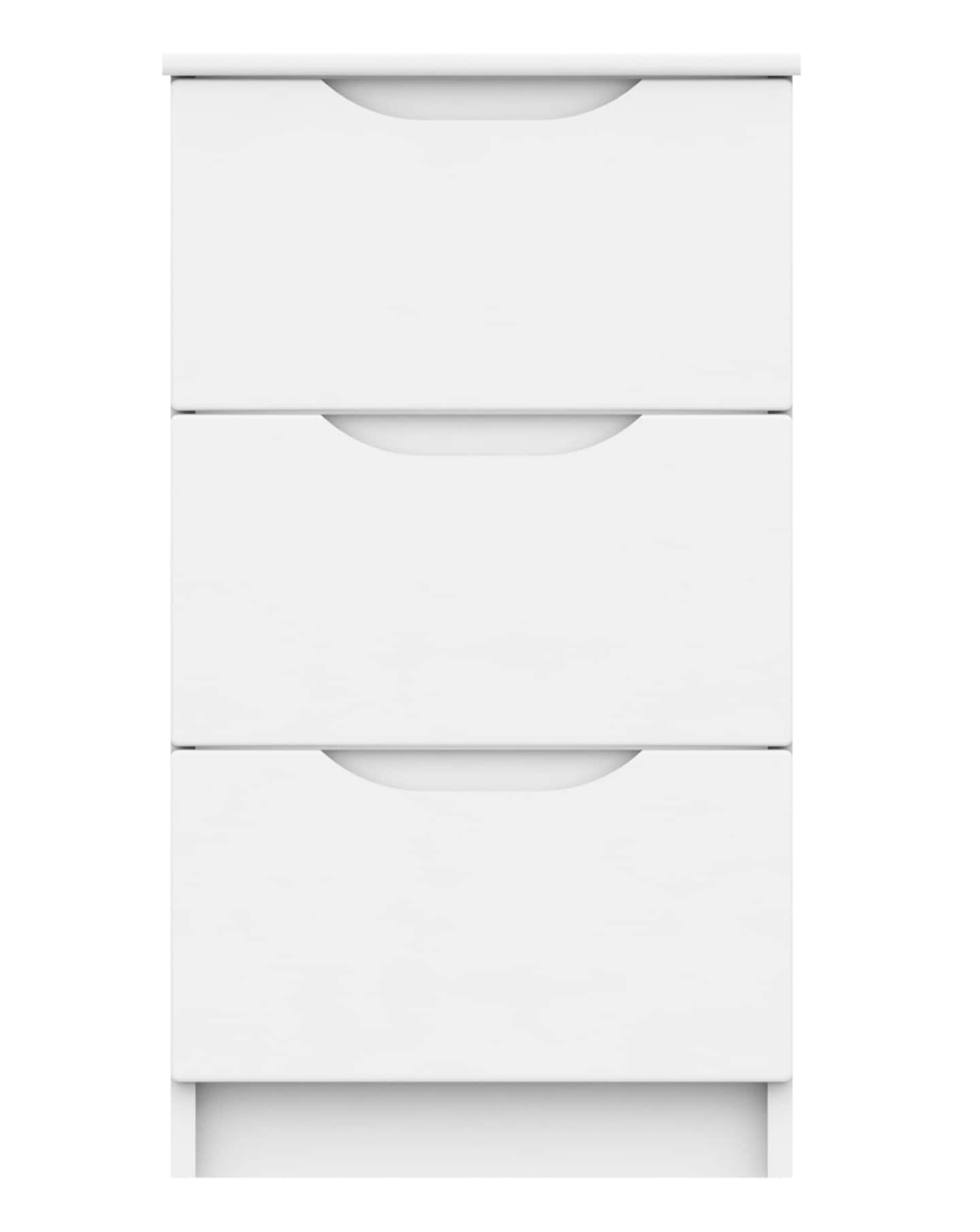 Sorrento Assembled 3 Drawer Bedside