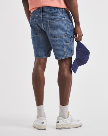 Union Stripe Mid Length Shorts