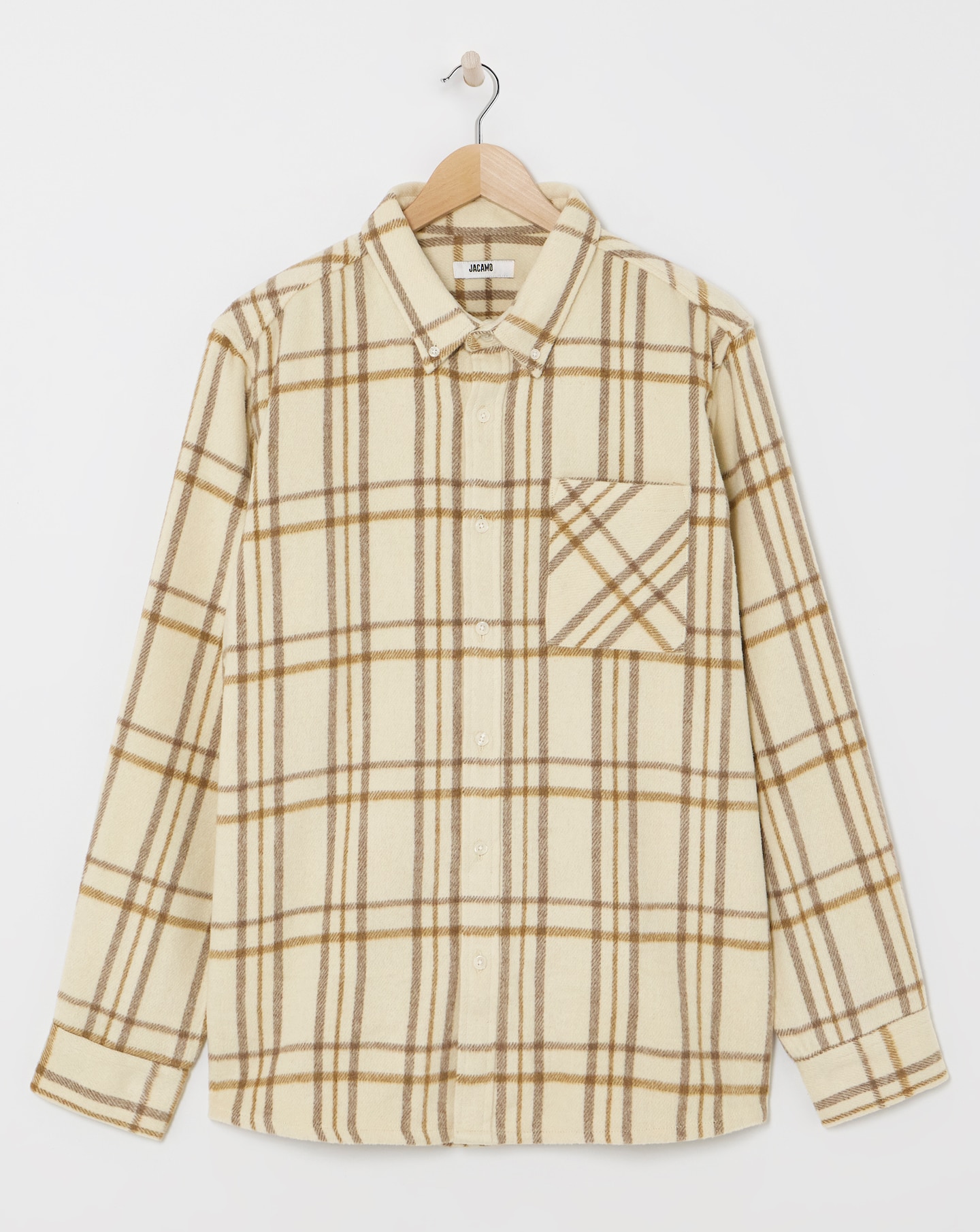 Long Sleeve Checked Flannel Shirt