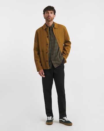 Long Sleeve Button Down Checked Shirt